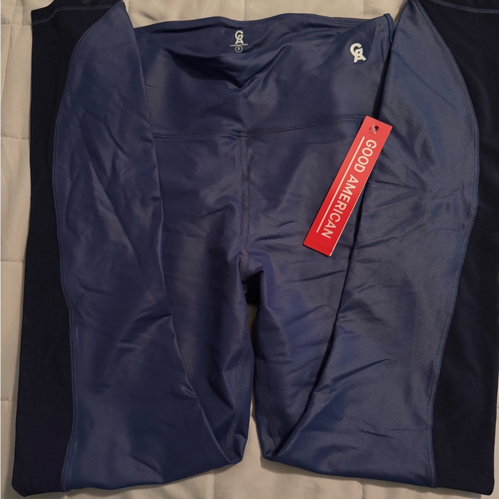 Good American Leggings - Dark Blue Size Large